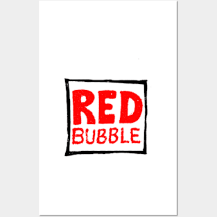 red bubble design Posters and Art